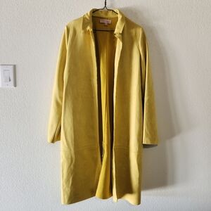 Philosophy suede open cardigan